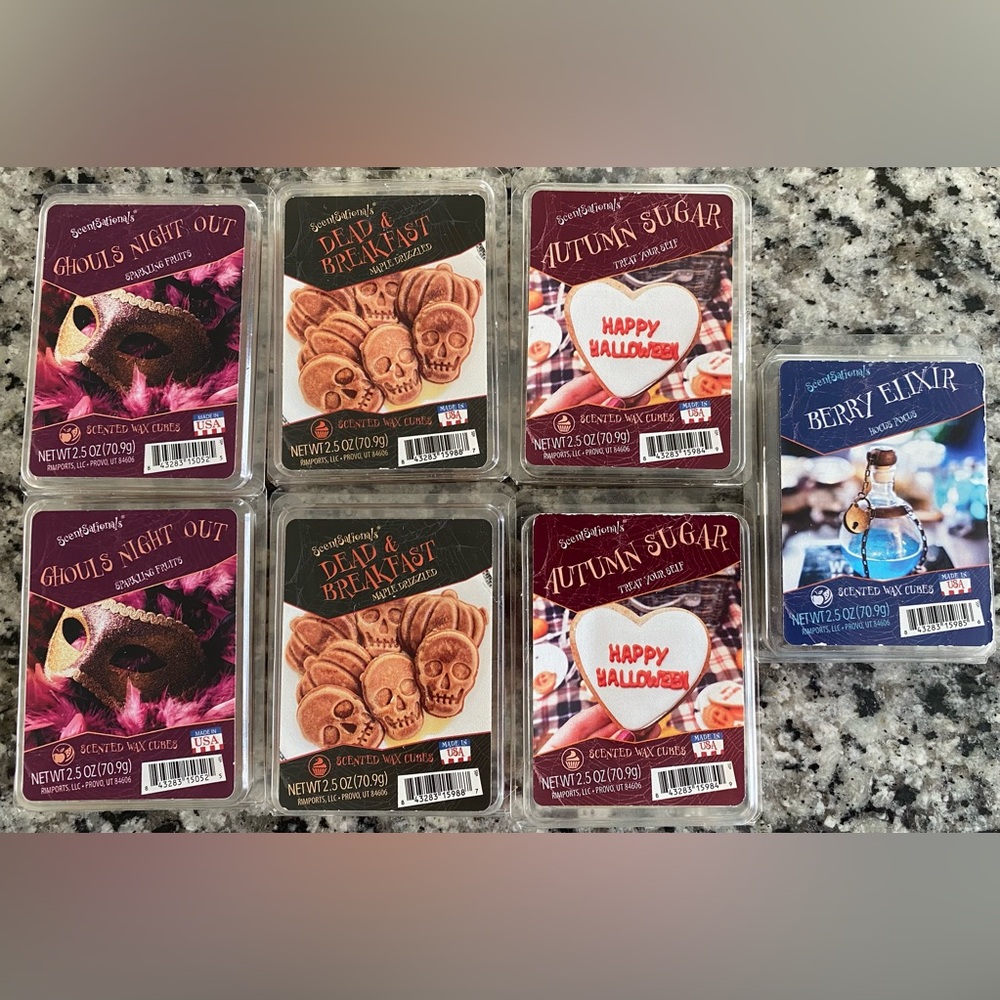 •NEW•{7} ScentSationals 2.5 oz Scented Wax Melts Bundle